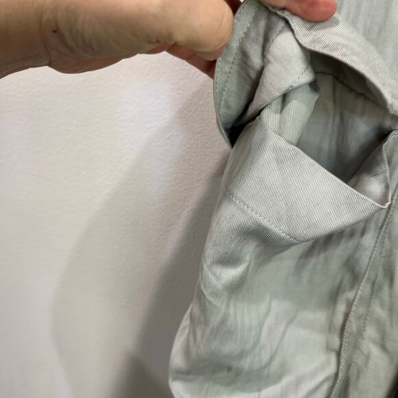 Zara Cargo Wide Leg Pants Size L Gray NWT Streetwear Utility Y2K - Picture 5 of 8